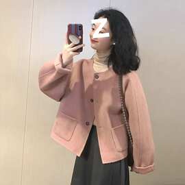 秋冬小香风毛呢外套女2025年春秋季新款爆款早秋呢子短款休闲韩系