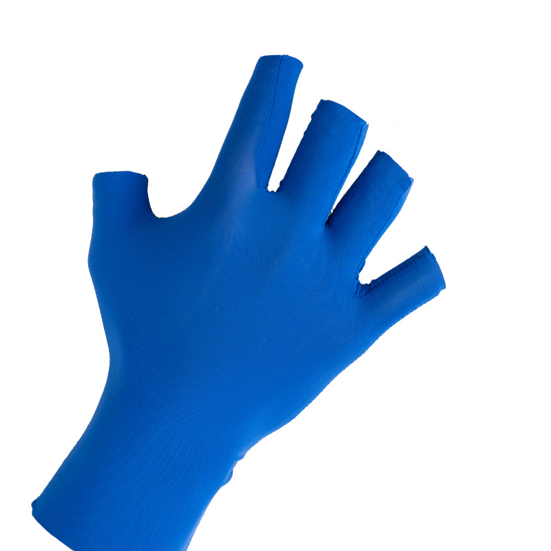 Guantes de medio dedo de verano de hielo transpirables para montar al aire libre anti-UV para hombres y mujeres guantes fríos delgados
