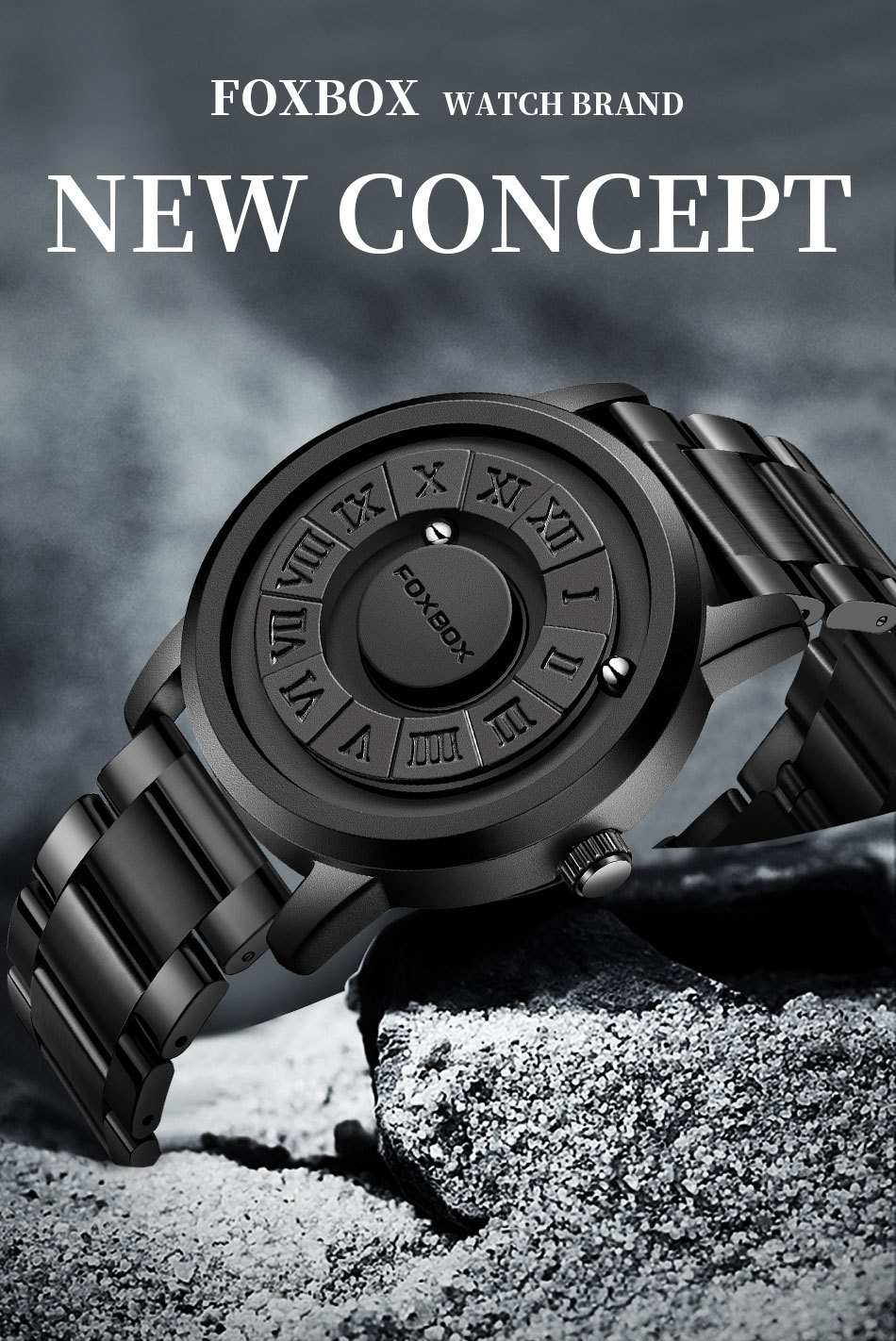 Magnetic Levitation Quartz Watch For Men Personalized Concept_voghion.com