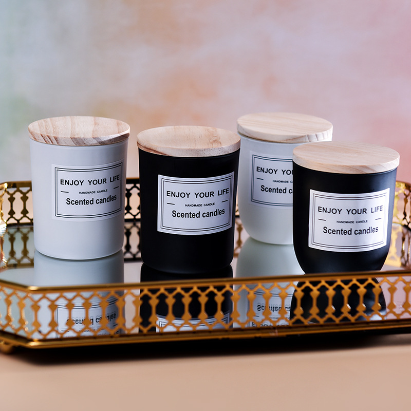 Fabricantes de cera de banana personalizada hecha a mano cera de soja vasos de vidrio perfume aceite esencial creativo acompañante regalo transfronterizo Amazon