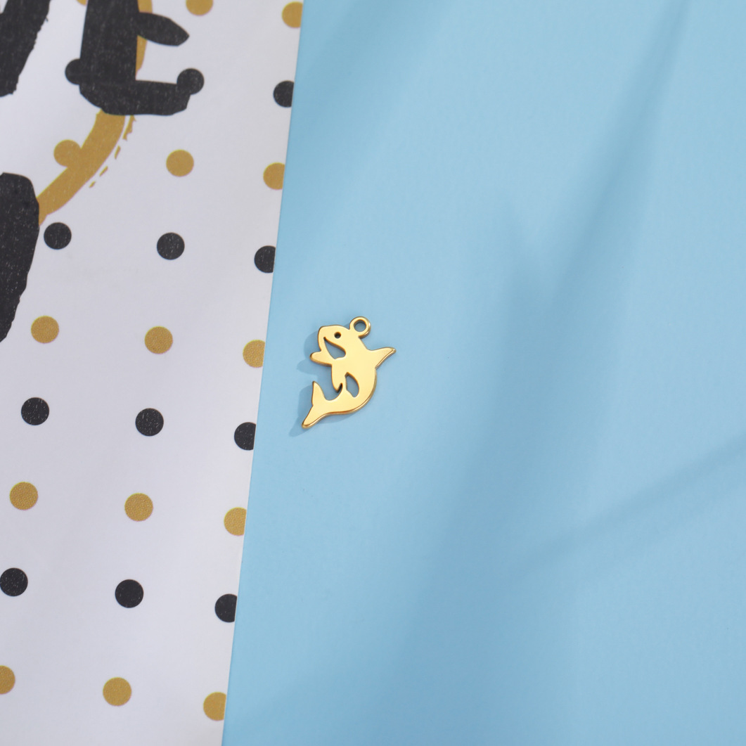 1g Weight Pendant Jewelry Making Type DIY Jewelry Accessories Classification 1 Piece Quantity 304 Stainless Steel Material Spider, Fish, Whale Pattern All Seasons Season Plating Design Simple Style Style 1 Piece 304 Stainless Steel Spider Fish Whale Pendant 11