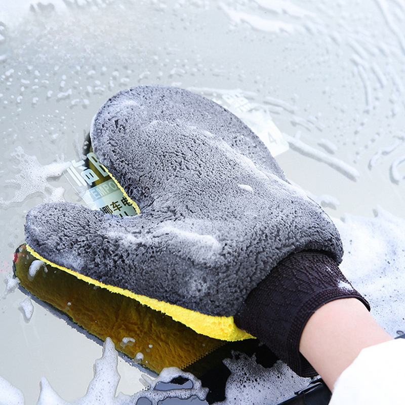 big coral double-sided gloves