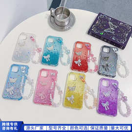 适用iphone16Promax肤感磁吸撞色手机壳15苹果12网红13跨境钻石14