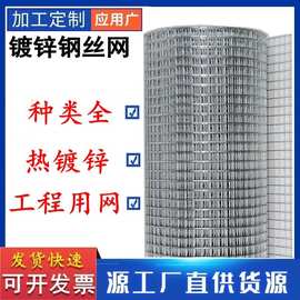 镀锌钢丝网片卷碰焊网防护笼具抹墙挂灰建筑钢金属网wire mesh