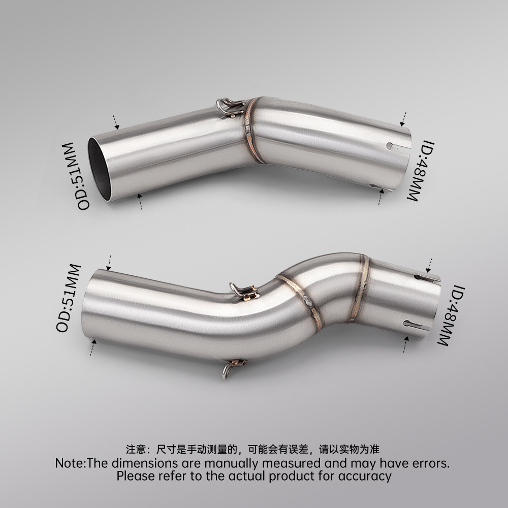 Motorcycle Modification Suitable for Gsx1300R Exhaust Pipe Suzuki Hayabusa Stainless Steel Middle and Tail Muffler