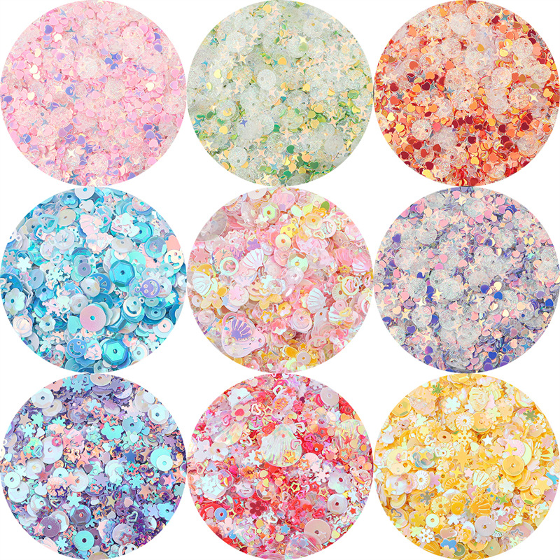 Color plateado lentejuelas nido pieza flash DIY material decorativo ropa Ropa Accesorios hecho en casa pendientes materiales accesorios image 6