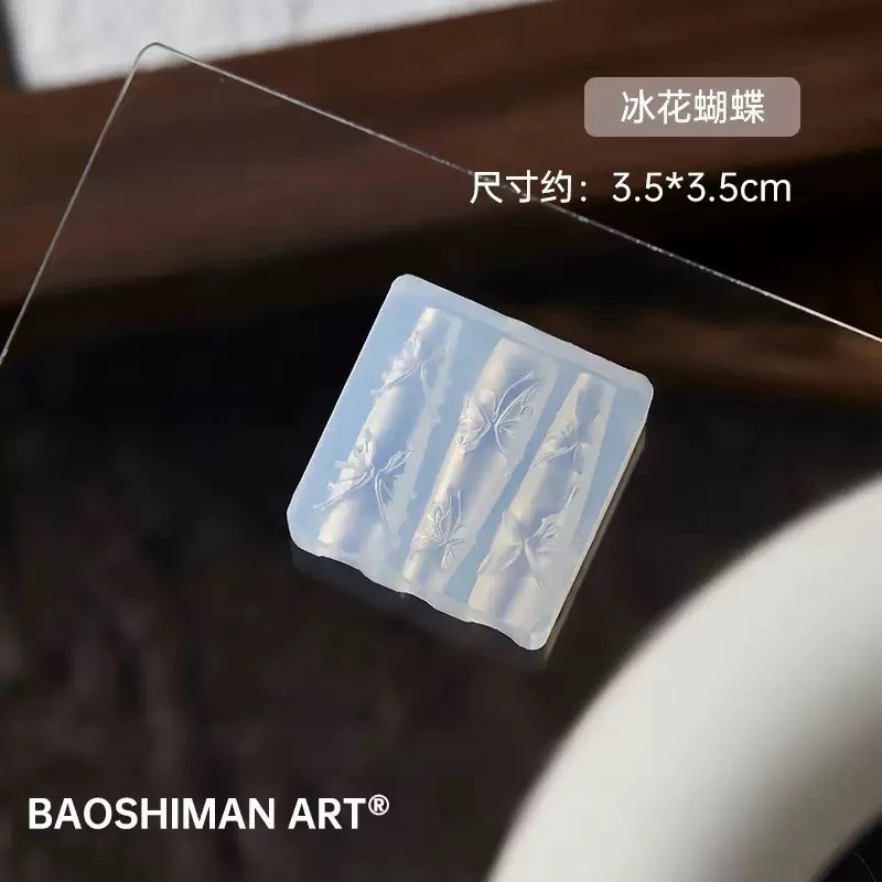 Nail Art 3D Molde de silicona suave Herramientas de tallado Bowknot Nail Art Relieve Joyería de epoxi Nail Art Molde de silicona