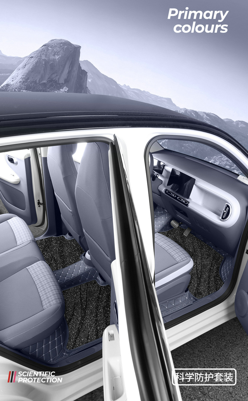 Leapmoon A10 Galaxy Carpet Car Floor Mats, Custom-Fit, Full-Coverage Interior Accessories, Leather Floor Mats