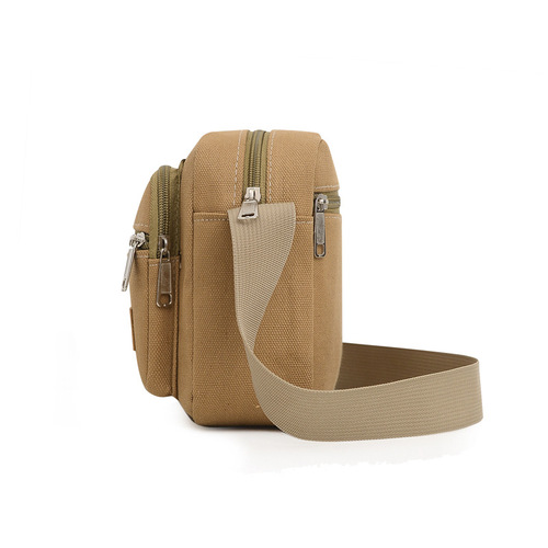 Nylon men's bag cross-shoulder men's bag outdoor solid color shoulder bag foreign trade casual small bag for men