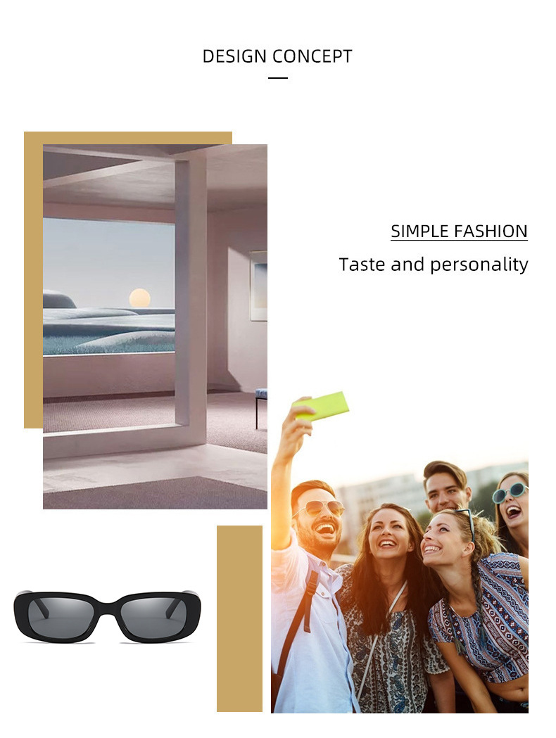 Fashion Color Block Pc Square Full Frame Womens Sunglassespicture15