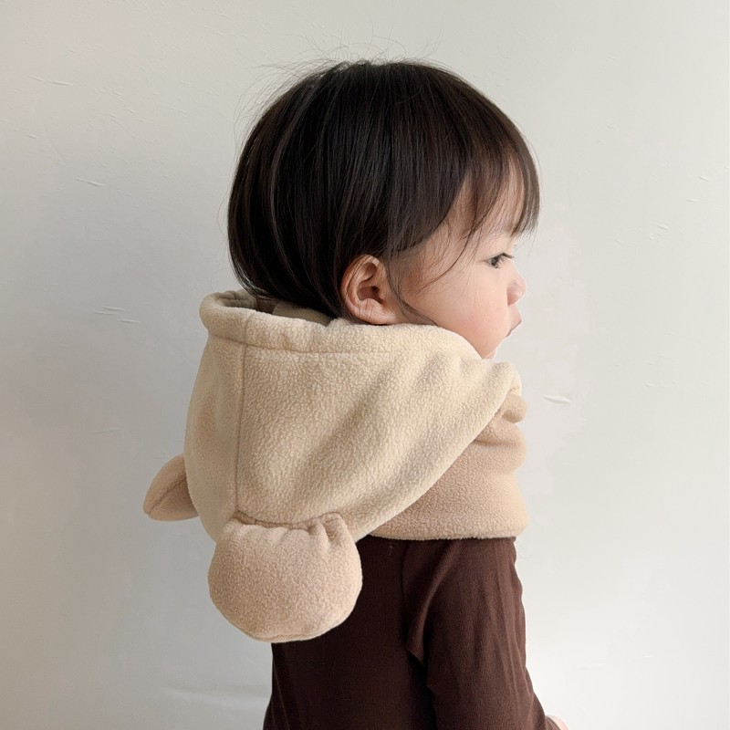 Sombrero para bebés de invierno más vello grueso sombrero a prueba de frío para niños y niñas máscara de viento de otoño y invierno