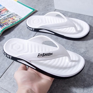 Flip-flops Men's 2025 New Summer Clip Foot Outer Wear Non-slip Wear-resistant Couple Beach Slippers Men's Outdoor