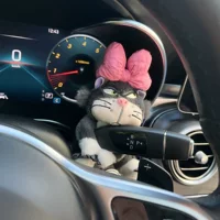 Интернет знаменитость косой кошка украшение автомобиля стеклоочиститель рулевой механизм рычаг украшение интерьера автомобиля экран личность богиня