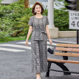 中年妈妈装夏装薄款批发现货常熟直供2026年新款女装夏款地摊服装
