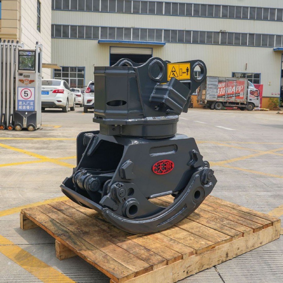 徐沃沃源90P夹木器电控360度全旋转夹适用6到9吨挖掘机多功能夹具