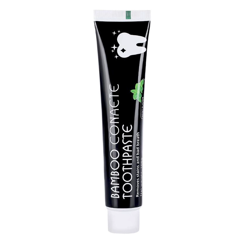 Отбеливающая зубная паста TikTok с бамбуковым углем, 105 г активированного угля из скорлупы кокоса, для отбеливания и защиты десен.