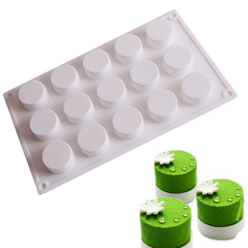 Silicone mousse mold Italy, white 21×21×4 cm, food-grade flexible baking tray