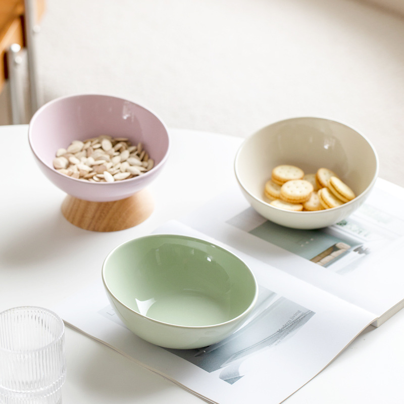 Corea del Sur ins aperitivos de cerámica fruta seca postre plato pequeño tazón ensalada sala de estar mesa de café entrada Almacenamiento de joyas