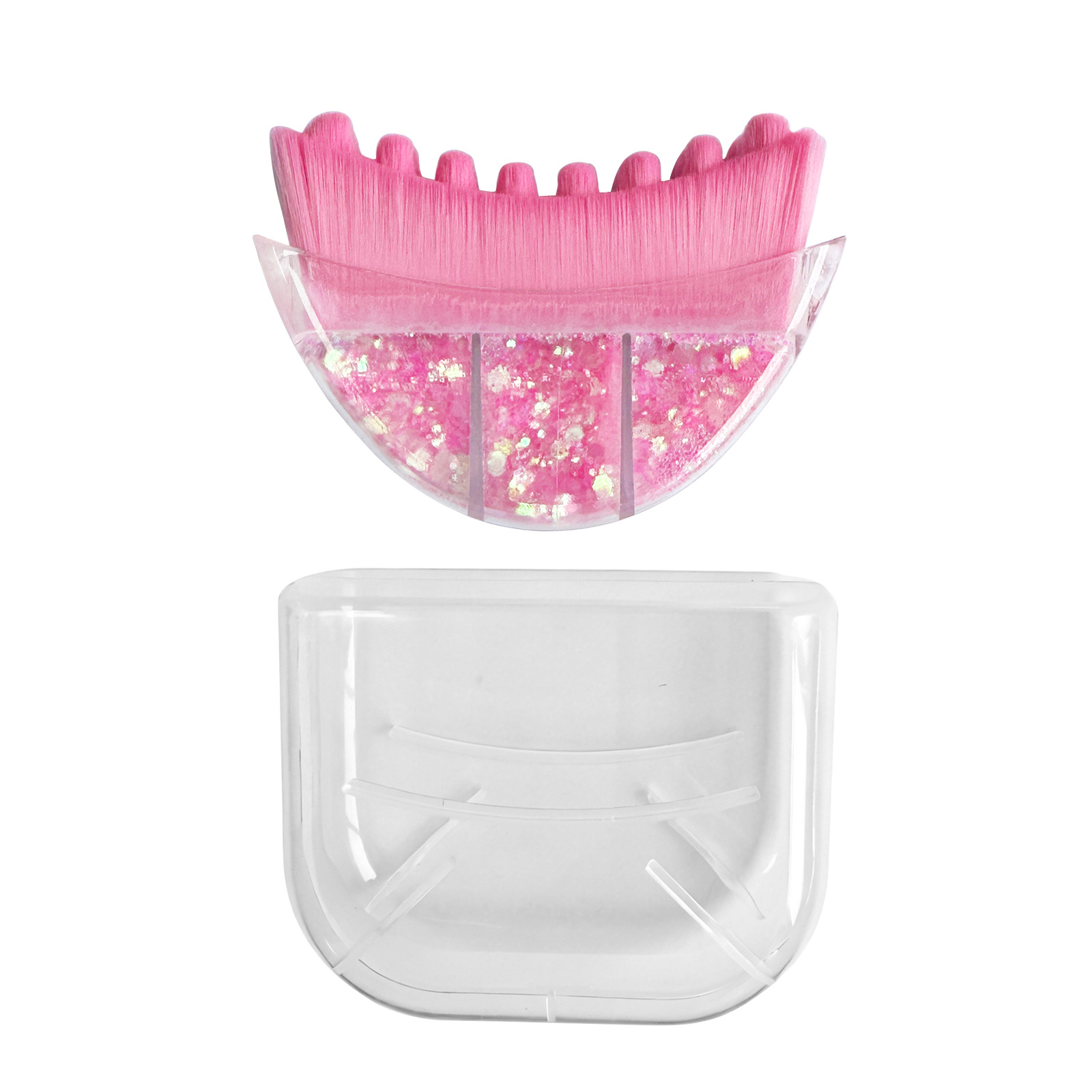 Cepillo Facial de Contorno Linfático, Cepillo en Forma de Media Luna, Cepillo de Masaje Facial