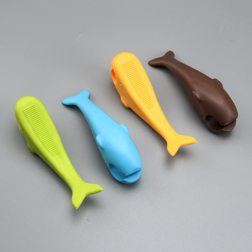 2024 New Japanese Style Silicone Door Stopper Cartoon Whale Shark Safety Door Card Anti-collision Soft Door Stop Baby Anti-Pinch Hand