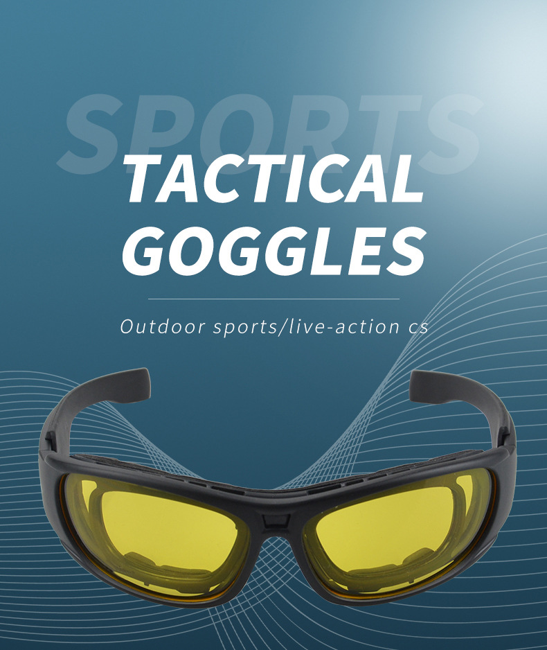 CS Field Anti impact Exercise Tactical Goggles Explosion proof Safety Sports Shooting Glasses_voghion.com