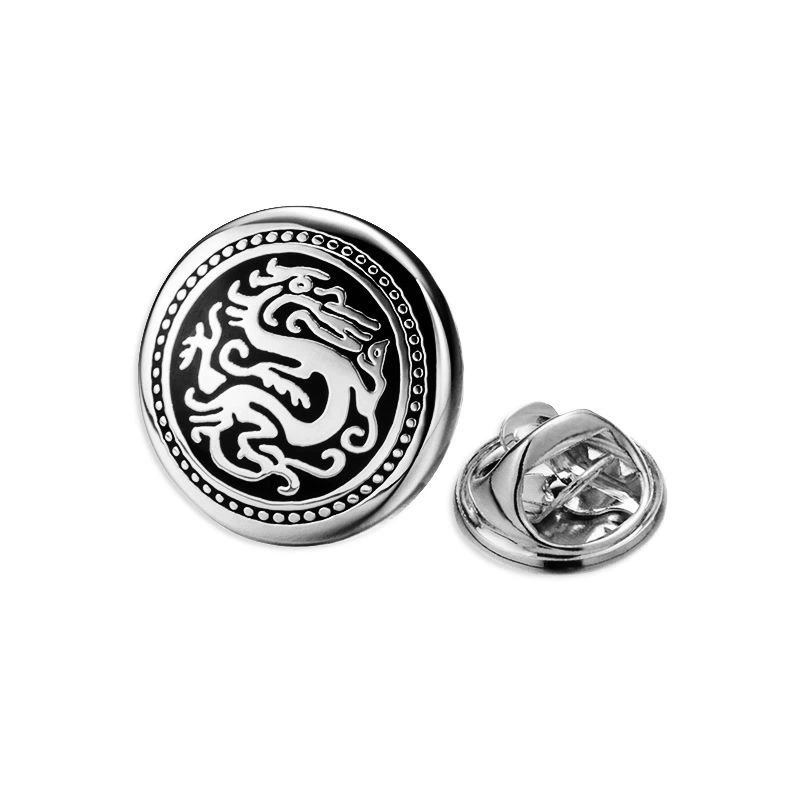 Аутентичные драконьи тотемные броши мужские воротнички пальто корсамы пиджаки броши женские аксессуары трендовые значки