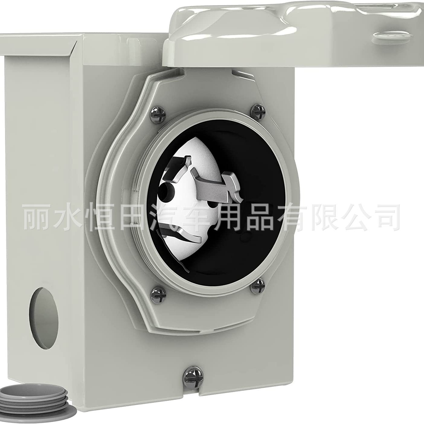 房车营地  打孔易接线四芯50A自锁式充电桩 50APower Box SS2-50