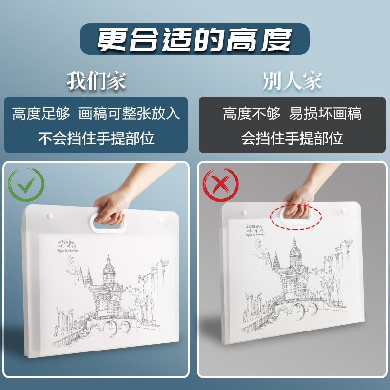 Artista portátil 4K bolsa de trabajo carpeta de dibujo bolsas de mano de dibujo 8K libro de papel de bocetos