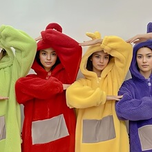 L 13609 Cartoon Teletubbies Flannel Pajamas ��ͨ���߱���˯��