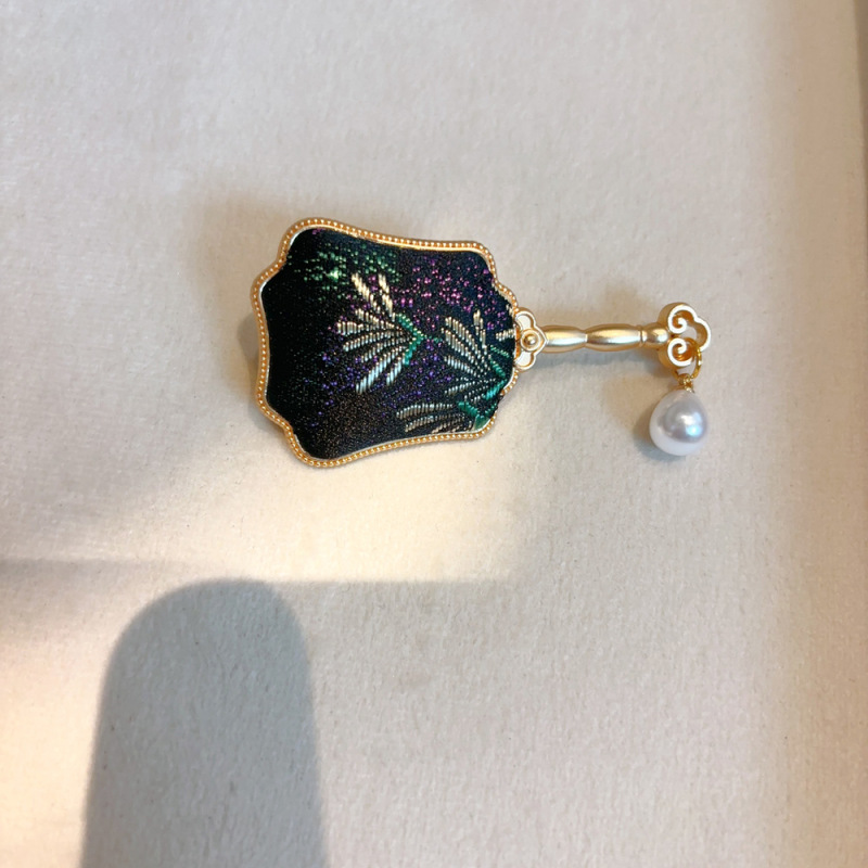 [完成品] 純粋な手作りのシルク宋錦手作りの新しい中国風のレトロな頭飾りヘアピンブローチペンダントネックレスペンダント|undefined