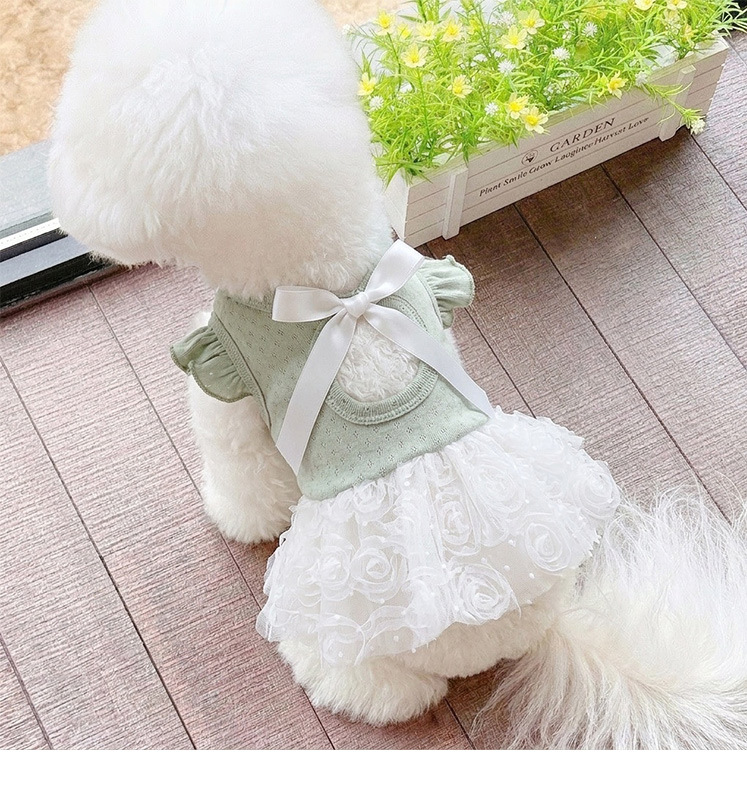 Vestido para cão estilo coreano roupa de princesa doce pet_voghion.com