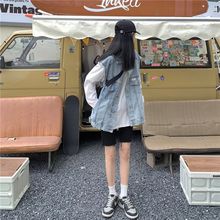 2025春秋新款港味牛仔马甲女外穿韩版宽松bf风中长款无袖坎肩马夹