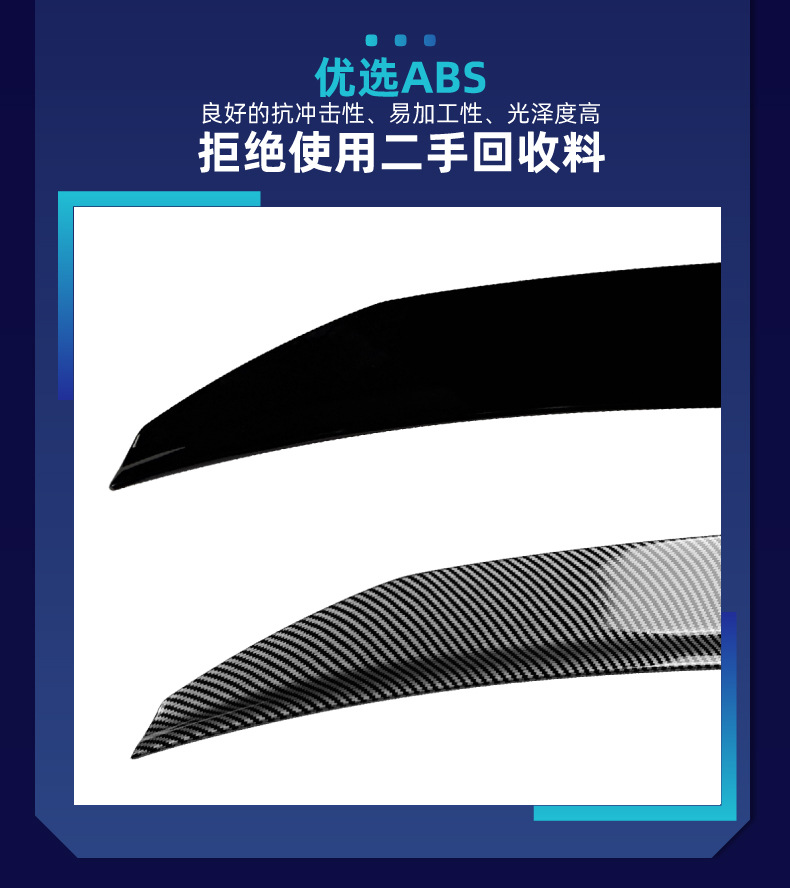 Suitable for Audi A6 S6 C8 2018-2025 PSM model rear spoiler, top spoiler, fixed wing, spoiler, cross-border modification