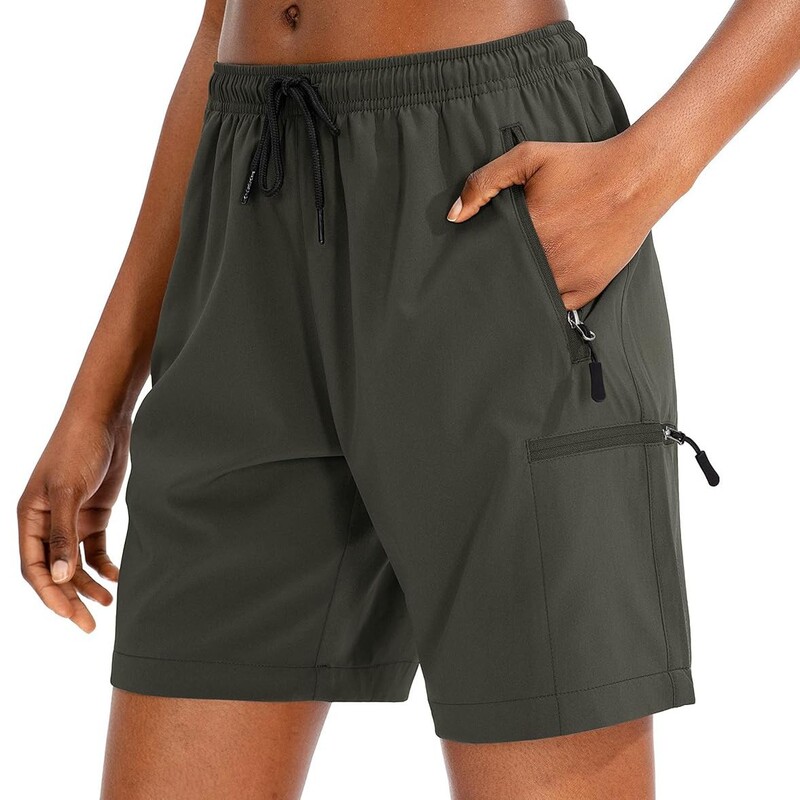 Cross-Border Summer New Outdoor Casual Loose Sports Pants Running Fitness Exercise Elastic Quick-Drying Shorts for Women to Wear Outside