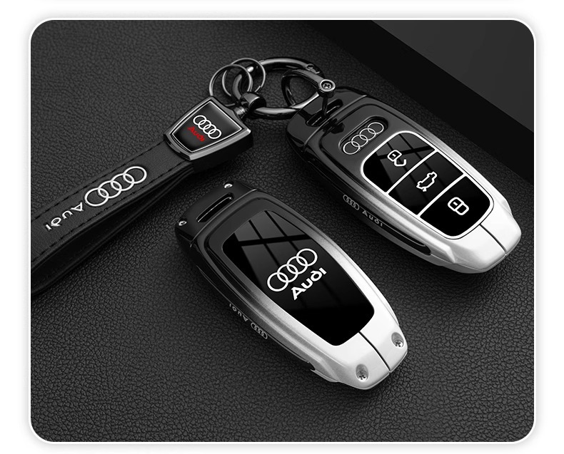 Suitable for Audi Q3 Key Cover A3 Q2L A1 Car Old Model A6 Q7 Q5 Tt Foldableing High-End Shell Buckle for Women