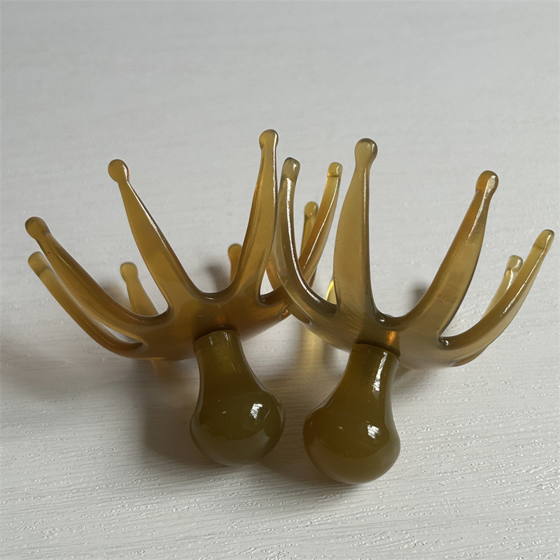 Octopus Head Scalp Massage Comb Meridian Brush Tool for Scalp Care and Relaxation 7 x 6.5 cm quality and texture