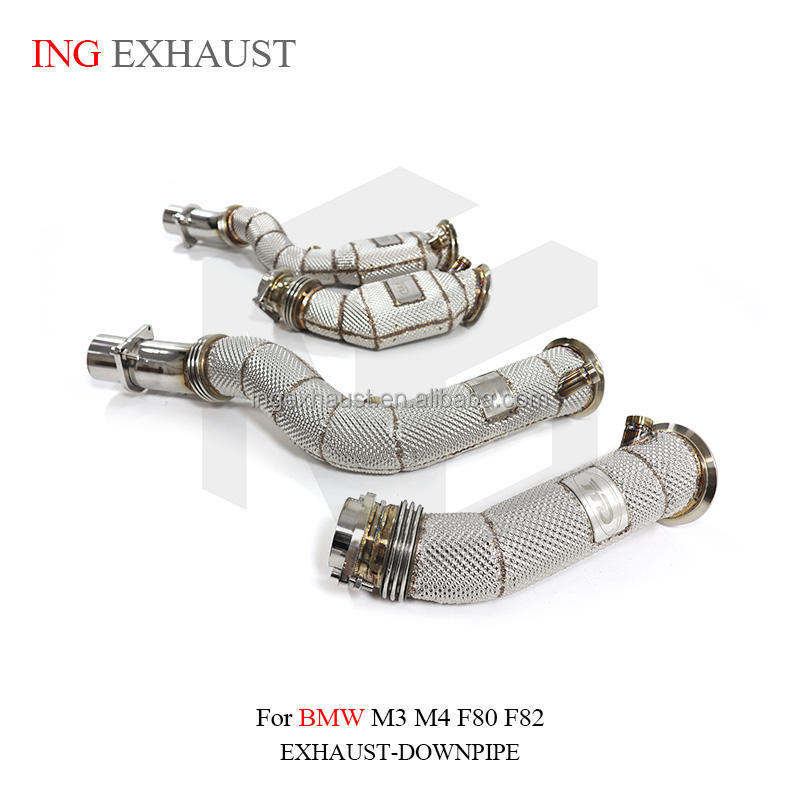 Suitable for BMW M3 M4 F80 F82 S55 3.0T stainless steel catalytic exhaust pipe high performance 2014+