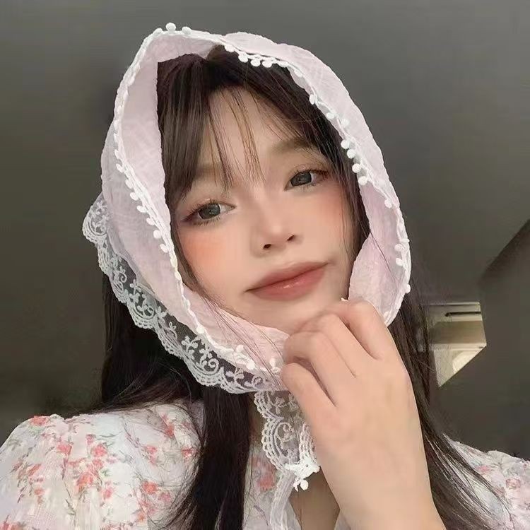 머리 스카프와 실크 스카프 [텐더 핑크]