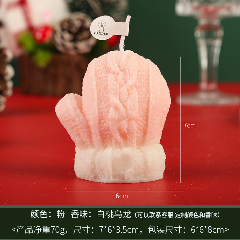 クロスボーダーのお土産、手袋、アロマキャンドル、雰囲気のあるギフト、クリスマス写真撮影用小道具、クリスマスギフト|undefined