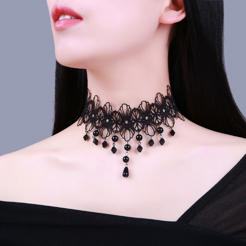 Clavicle Chain Korean Style Lace Necklace Women's Simple Short Popular Neck Jewelry Neck Strap Collar Neck Chain Fashion Neck Chain Clavicle Chain Korean Style Lace Necklace Women's Simple Short Popular Neck Jewelry Neck Strap Collar Neck Chain Fashion Neck Chain