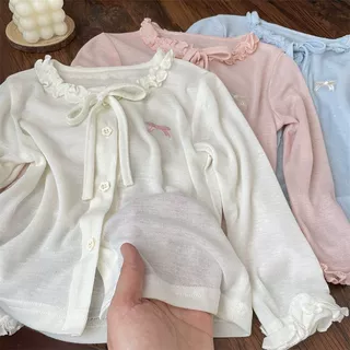 女童防晒衣夏装新款儿童针织开衫外套夏季薄款中大童户外服上衣潮