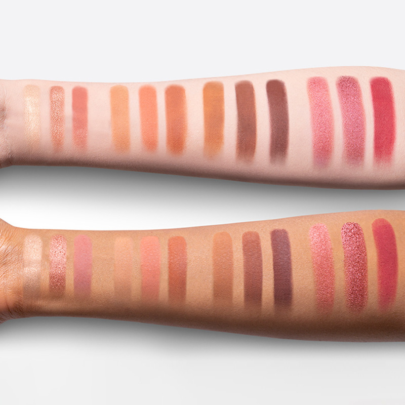 翠黛工厂  12色眼影盘外贸高光修容粉多色眼影盘加工定制贴牌oem