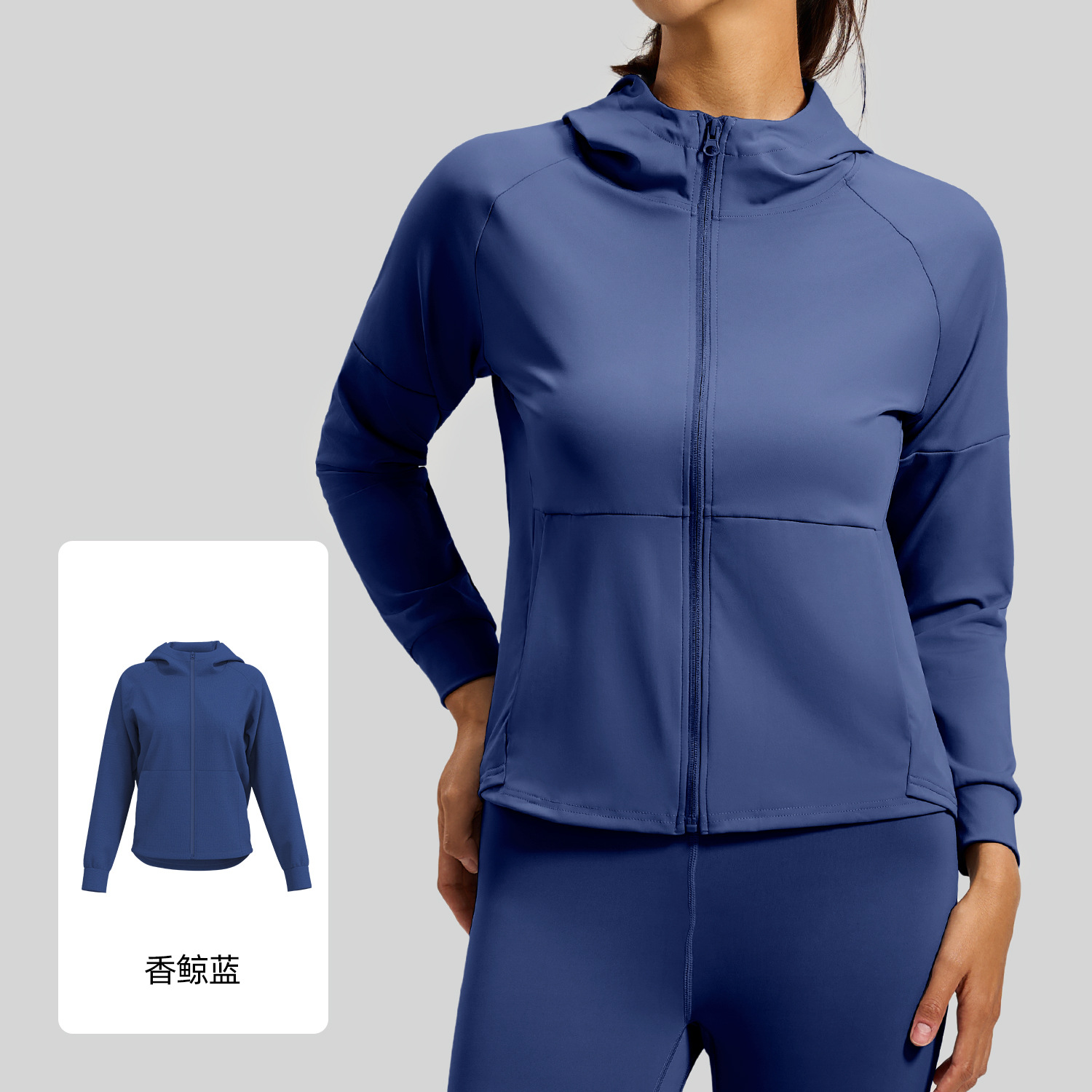 Ropa deportiva Juyitang para mujer, suéter holgado color melocotón para yoga, ropa para correr, chaqueta deportiva con capucha.