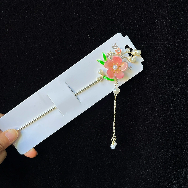 Hairpin Hanfu заколка для волос, орхидея цветочный декоративный аксессуар для волос, простая элегантная китайская стиль
