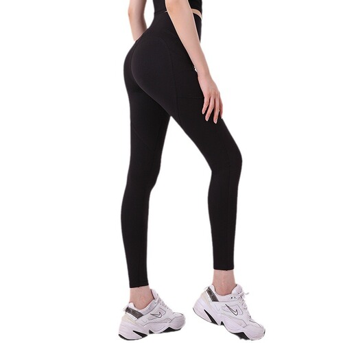 Summer New High-Waisted 3D Stereo Double Layer Heart Hip Line Yoga Pants for Women with Side Pockets Athletic Long Pants