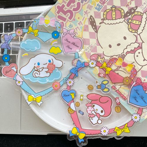 Love lace cute Sanrio cartoon storage bag school supplies storage small gift bag packaging stationery storage