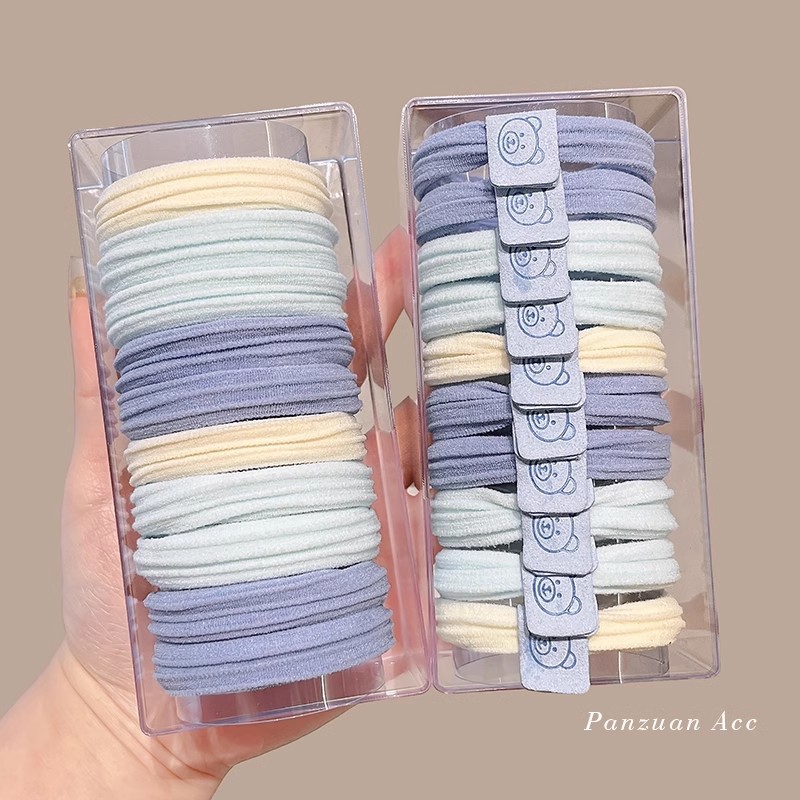 Cuerdas de cabello de alta elasticidad duradera, cola de cabello de alta altura para mujeres, no colapsar la cabeza de la cuerda de cabello de 2025 nuevo toque de correa de goma no estrangulada