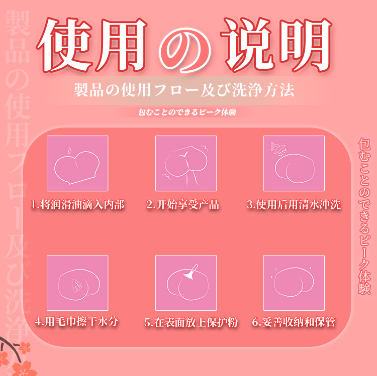 Jiuai Yixiantian Male Masturbator Half-Body Realistic Vagina and Buttocks TPE Manual — detail image 13