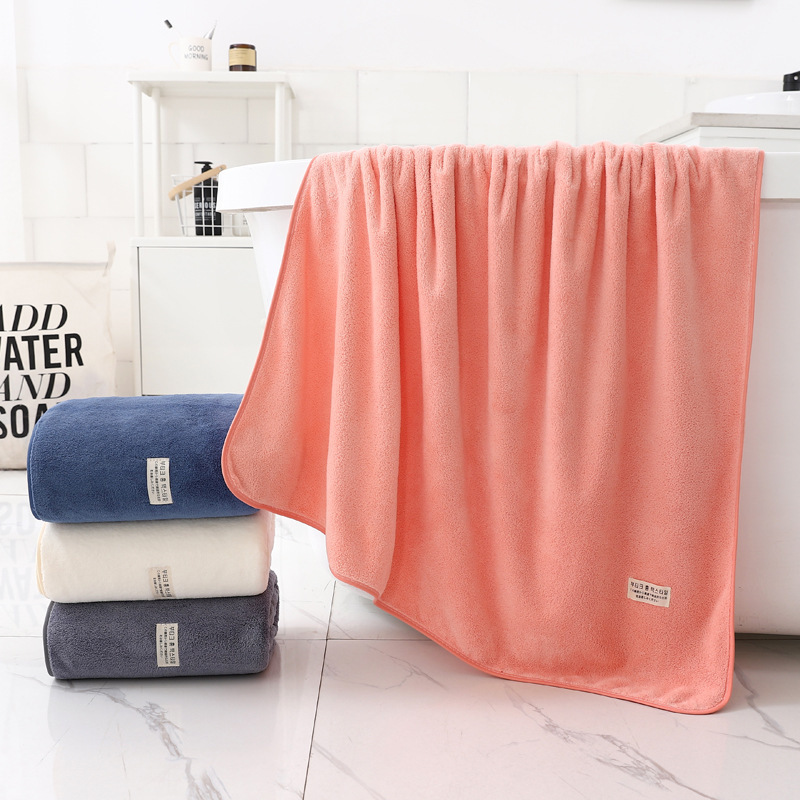 Coral velvet bath towel 70*140 factory wholesale household adult bath towel soft absorbent lint-free