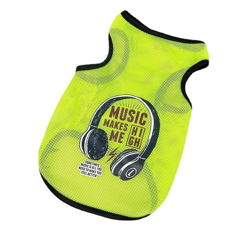 Маленькие и средние домашние животные, весенне-летние дышащие модные сетчатые жилеты, одежда для собак, одежда для кошек